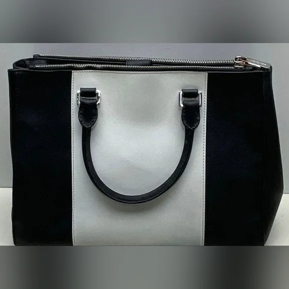 Michael Kors Black and White Women's Bag - Picture 11 of 11